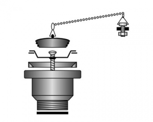 PI1235,排水ドレイン,排水金具,1-1/2