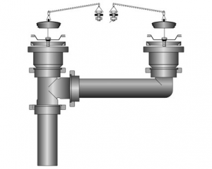 pd1235,排水金具,排水ドレイン,ダブルシンク用