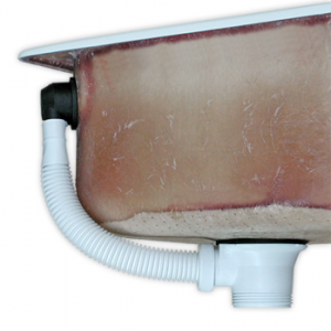 FRPシンク,カラーパーティシンク,流し,ボウル型シンク,ミニシンク,小型シンク,ドレイン,水切り付き