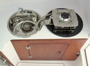 LC1701,can,フラップバーナーシンク,コンビシンク,ガラスカバー付き1バーナーシンク,流し,一口コンロ,