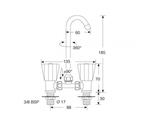 RM1500/MM1500,蛇口,フォーセット,混合栓,ヨット,モーターボート用,マリン用