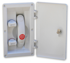 RT2658,外部混合シャワーキット,引出し式シャワーホース,混合タップ,ヨット,マリン用,フタ付きケース,whale,ホエール,barka