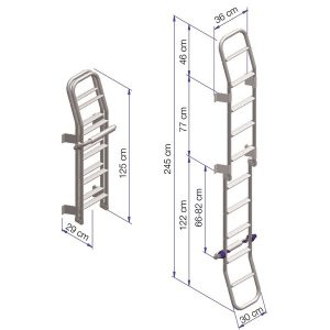 307488,Thule,室内ハシゴ,リヤラダー,RVラダー,VANラダー,アルミラダー,梯子,6段,9段,折り畳み10段,折り畳み11段