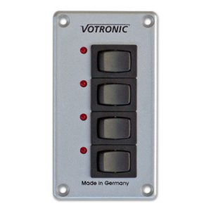 1287,votronic, 4連スイッチパネル,LED,12v